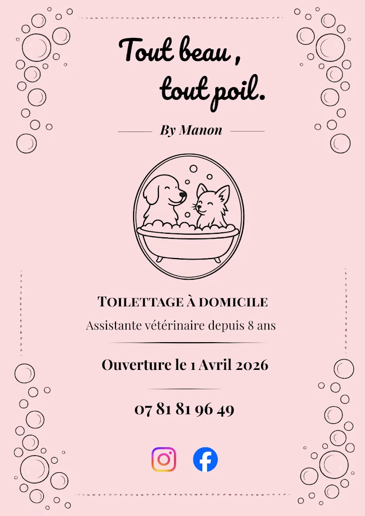 Tout beau, tout poil by Manon - Toilettage Chien Chat - photo 1