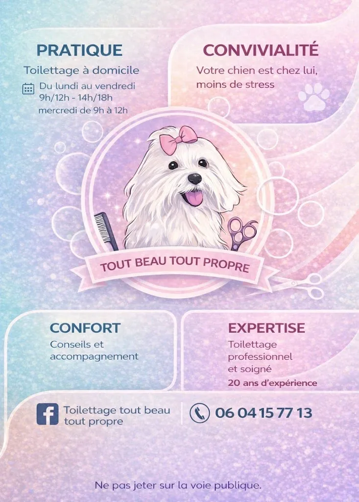 Toilettage Tout beau Tout propre à Domicile - photo 1